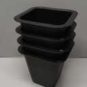 Simplify 6 Inch Bed Riser | Pack of 4 | Bed & Furniture Lifter Wheel Grooves | Under-Bed Storage | Bedroom & Dorm | Black