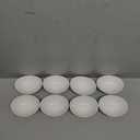 DOWAN Ceramic Dip Bowls, 3 oz 8 Pack White Dipping Bowl, Mini Serving Bowls for Side Dishes, Sushi Soy Sauce Dish, Gravy Boat Porcelain Dipping Sauce Cups for BBQ and Party Dinner (3 Ounces)