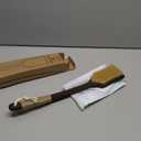 Back Scrubber Shower Brush,Dry Brushing Body Brush with 17.7 Inch Curved Long Handle, Natural Bristles for Lymphatic Drainage, Soft & Stiff Bristles Available (Soft-Fine Boar Bristles)