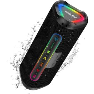 Magnetic Bluetooth Speaker for Golf Cart, 24H Playtime, IPX7 Waterproof, Wireless Outdoor Portable Speakers with Strong Magnet, Loud Stereo Sound for Golf, Bike, Camping, Party, Beach, Gifts for Men
