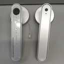 Fingerprint Door Lock Biometric Door Knob with Keypad Keyless Entry, Door Locks for Bedrooms, Home Hotel Office Apartment Silver