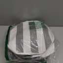 Creative QT SlideAway Toy Storage Organizer & Extra Large 52" Play Mat, Collapsible Storage Bins for Building Bricks, Small Blocks, Toys, Drawstring Cleanup for Kids Playroom & Classroom, Grey Stripes