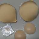 Invisible Strapless Sticky Bra Push up for Women, Ultra Adhesive Bra for Backless Dress, Cleavage Bra Lift Novelty Bras (B Cup, Light Beige)
