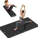 PAIDU Foldable Yoga Mat thick- 2/5" (10MM) TPE Non-Slip Design, Quick FoldEasy Storage, 75x40 Extra Long/Wide for Indoor Yoga, Pilates and Outdoor Travel Workouts