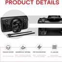 Motorcycle Tool Bag - PU Leather Vintage Saddlebag with 3D Skull Design, Universal Waterproof Fork & Handlebar Bag for Harley, Suzuki, Kawasaki & for All Motorcycle Enthusiasts.