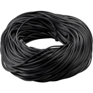 Window Screen Spline 250ft Screen Door Retainer Spline Black Window Screen Rubber Cord Repair Spline for Replacing & Installing Door Window Screens (0.19 Inch)