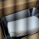 EKO Mirage-T 50 Liter / 13.2 Gallon Touchless Rectangular Motion Sensor Trash Can, Brushed Stainless Steel Finish