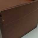 Heavy Slide-top Chess Pieces Storage Box Wooden Case Only 12.5 x 5.5 x 4 Inches with Flannel Lining with 2 Large Storage Compartments Hold a Set of Chess Pieces from 3.0" to 4.4" (CRACKED)