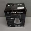 OVENTE Electric Kettle, 1.5L Borosilicate Glass Countertop Water Heater and Boiler for Coffee or Tea, BPA-Free, Auto Shut-Off, Boil-Dry Protection, Removable and Washable Spout Filter, Black KG83B (1.6 Quarts)