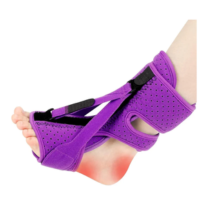 ANSUSIC Plantar Fasciitis Night Splint 3 Adjustable Planter Facetious Relief Straps,Support Relief Foot Drop Achilles Tendonitis Day Night(Purple1PC)