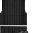 TripleAliners Truck Bed Mat & Tailgate Mat Compatible with Toyota 2024 2025 Tacoma 5FT Protector 1 of 2PCS Set All-Weather TPE Bed Liner Pickup Truck Accessories(Bed Mat+Tailgate Liner)