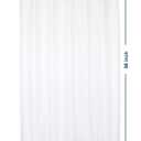 Barossa Design Waterproof Fabric Shower Curtain or Liner Microfiber 72" W x 96" H - Floor to Ceiling Extra Long, Hotel Quality & Machine Washable White Shower Liner for Bath Tub, 72x96 Inches