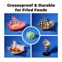 Fit Meal Prep 250 Mixed Color 12x12" Dry Waxed Deli Paper Sheets, Grease-Proof & Waterproof, Perfect for Food Basket, Picnic, Barbecue, Restaurants