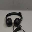 USB Headset with Microphone for PC, Wired Headphones with Mic USB Headset with Noise Cancelling Microphone, Computer Headset with Microphone for Home Office Online Class Teams SkypeBlack