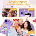 Kids Phone for Girl Toys, Christmas Birthday Gifts for Age 3-10 Year Old Girls Boys Toys, Kids Toddler Smart Phone, Detective Educational Learning Toys with 2.8" Touchscreen, Music Video Game (Purple)