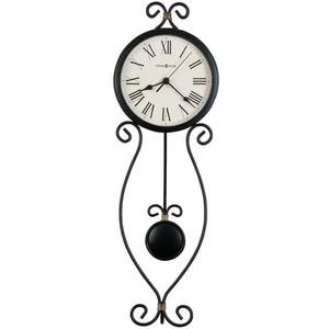 Howard Miller Rothbury Wrought Iron Wall Clock II 549-533, Black, Standard