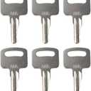 6PCS 455 Ignition Keys Heavy Equipment Forklift Key 104466 Compatible with Boo-m Lifts Scissor Lift Gen-ie Skyjack Te-rex JL-G Snor-kel Snor-kel Man-Lift Upright
