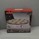 Mini Pancakes Maker Machine with 14 Larger & Deeper Grooves, Electric Mini Pancake Pan, Aebleskiver Pan, Ebelskiver Pan, Browning Controllable, White