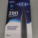 Electric Toothbrush with Water Flosser  3 Sonic Toothbrush Modes & 5 Water Flossing Pressure  Fast Charging & IPX7 Waterproof  Portable Travel Case Included, Gray