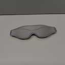 Sleep Eye mask, Three-Dimensional Breathable Blackout Eye mask, nap Protection Eye mask (Silvery)
