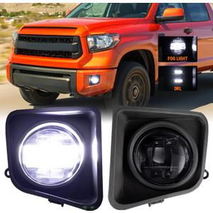 LED Fog Light with DRL Compatible for Toyota Tundra 2014 2015 2016 2017 2018 2019 2020 2021 Bumper Fog Lamps