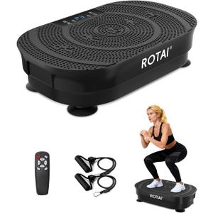 Vibration Plate Exercise Machine- Full Body Workout Equipment Fitness Platform for Weight Loss, Lymphatic Drainage & Fat Burning Adjustable Mode Shake Plate for Women Men Black