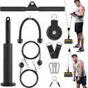 FitBeast Pulley System Gym, Cable Weight Pulley System for Gym LAT Pulldown, Biceps Curl Workout, Ideal Home Gym Equipment for Forearm, Shoulder, Strength Training