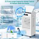 Portable Air Conditioners, Windowless Portable AC with 3 Speeds, 3 Modes, 8L Evaporative Air Cooler w/7H Timer, 90°Oscillation, Remote Control Air Conditioners for Bedroom, Small Room, Home (White)