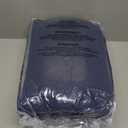 Navy Twin Size Comforter Set - 5 Pieces, Bed in a Bag Bedding Sets with All Season Soft Quilted Warm Fluffy Reversible Comforter, Flat Sheet, Fitted Sheet, 1 Pillow Shams, 1 Pillowcases
