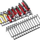 Wevdn 2 PCS Plier Organizer Drawer Storage Rack for 30 Pliers, Metal Plier Wrench Cutter Organizer for Tool Box Drawer, Tool Box Storage Organization Holder, Car Accessories