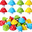 Jerify 20 Pcs Mini Mushroom Stress Balls Toys Mushroom Party Favors Gifts 1.57 Inch PU Foam Stretchy Stress Relief Fidget Toys Bulk for Adults Anxiety Relaxing (Bright Colors)