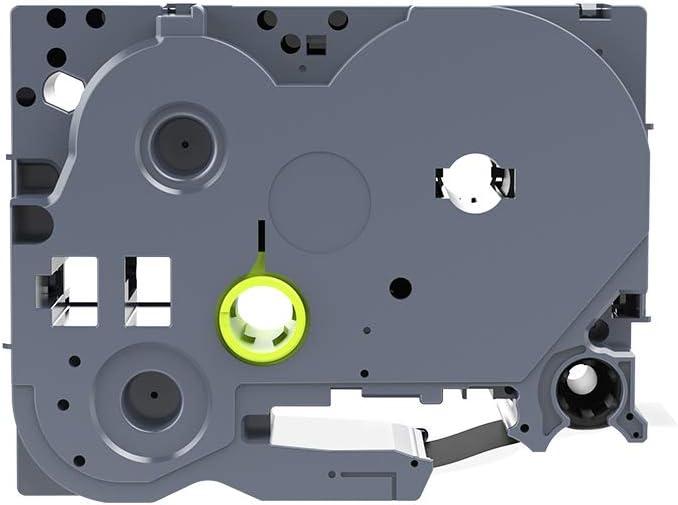 1PK Black on White Security Laminated Label Tape Compatible with Brother P-Touch TZe-SE4 (18mm x 8m)