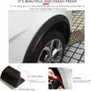 XmuxHai Universal Fender Flares,Car Wheel Arch Trim,Universal Car Wheel Fender Extension Moulding Flares Auto Tyre Eyebrow Trim Strip Stick Out Edge (Rubber Black)