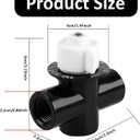 1/2-Inch R172086 Control Valve, Chlorine Valve Compatible with Pentair Rainbow 320, 322, 300-29X, Fit for Pool, Spa