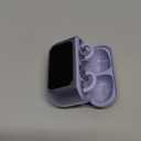 Clip On Earbuds, Open Ear Earbuds Wireless Bluetooth 5.4, Clip On Headphones with LCD Touchscreen, Lightweight Comfort Open Ear Headphones for Sports, Fitness, and Workouts, M100 Purple