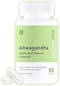 Ashwagandha Complex With Passion Flower and Vitamin B EXP. 10/2027
