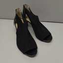 LifeStride Womens Mod Cutout Peeptoe Heeled Sandals (7 Wide, Black)