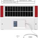1pcs Solar Panel 1.3W5.5V, Suitable for Electric Blinds Smart Blinds, USB-C Plug Mobile Solar Power Generation, Installed on Window Solar Power Panel