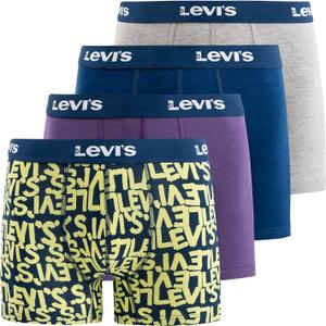 Levi's Mens Boxer Briefs Breathable Stretch Underwear 4 Pack (Medium)