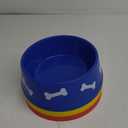 12 Pieces Dog Paw Plastic Bowls Dog Theme Birthday Party Supplies Puppy Party Supplies Blue and Yellow Food Trays with Bone Cards for Birthday Favors(Red)
