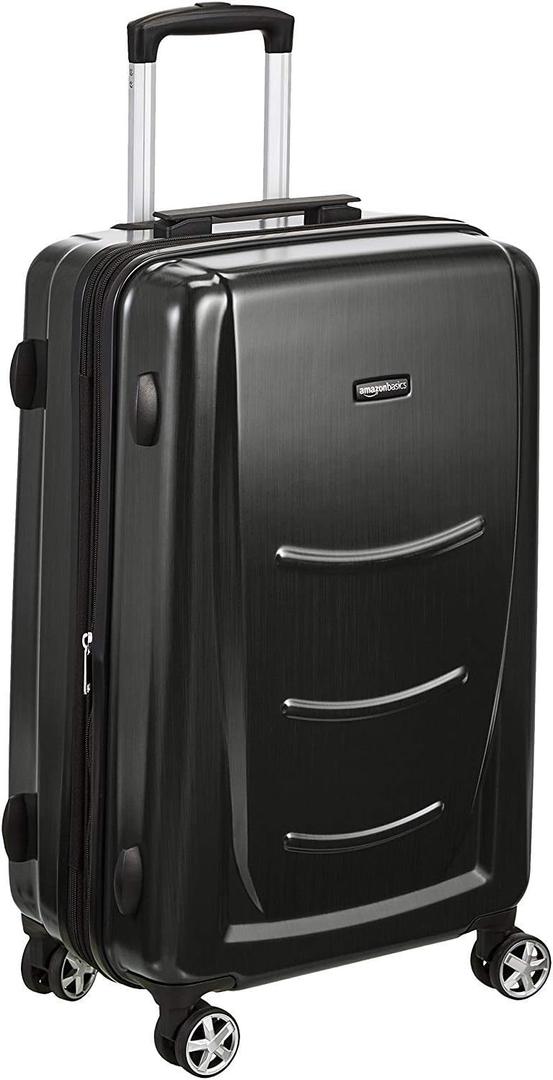 Amazon Basics Hard Shell Carry On Spinner Suitcase Luggage - 30.7 Inch, Slate Grey