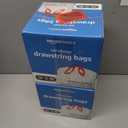 2 x Amazon Basics Tall Kitchen Drawstring Trash Bags, Sturdy and Tear Resistant, 13 Gallon, Unscented, 120 Count