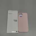 ORNARTO Compatible with iPhone 13 Case 6.1, Slim Liquid Silicone 3 Layers Full Covered Soft Gel Rubber Phone Case Protective Cover 6.1 Inch-Chalk Pink