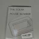 ISUNMEA 9 Inch Solar Lighted House Numbers for Outside, Light Up Waterproof LED Address Numbers Signs for Houses, Large Personalized Illuminated Exterior Modern House Numbers Light (0-Black, 9IN)