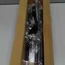 ENJOYBASICS No Drill Curtain Rods for Window 66 to 120 Inches, 5/8 Inch Diameter Renter Friendly Drapery Rod with Adhesive Brackets without Drilling, Adjustable from 27 to 130 Inches, Black