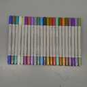 ARTISTRO 24 Metallic Dual-Tip Acrylic Paint Markers for Rock, Canvas, Glass, Wood, & More Fine + Dot Tips
