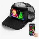 LED Hats,LED Display Screen Baseball Caps with Bluetooth APP Control Customizable Animations Text USB 5V LED Music Note Smart Cap for Christmas & Halloween Parties