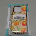 for iPhone 15 Pro Case,for Girl Women Boy Hard Hybrid Shell Shockproof Silicone Full Body Protective Case for iPhone 15 Pro Fresh Orange Fruit Pattern