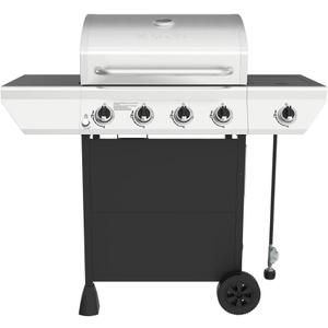 Nexgrill 4-Burner Propane Gas Grill with Side Burner, 52,000BTUs, 562 SQ. In. Cooking Space, BBQ Grill with Stainless Steel Lid & Control Panel for Outdoor Cooking, Patios, and More - 720-0925PA