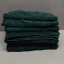 YTYC 29x59 Inch Bath Towels Set of 6 Large, Super Soft Absorbent Lint Free Microfiber Towels for Bathroom 80% Polyester (Dark Green, 6 Piece)